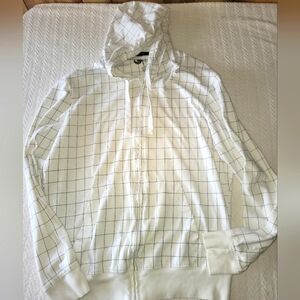 OP Zip Hoodie Medium White and Black NWOT